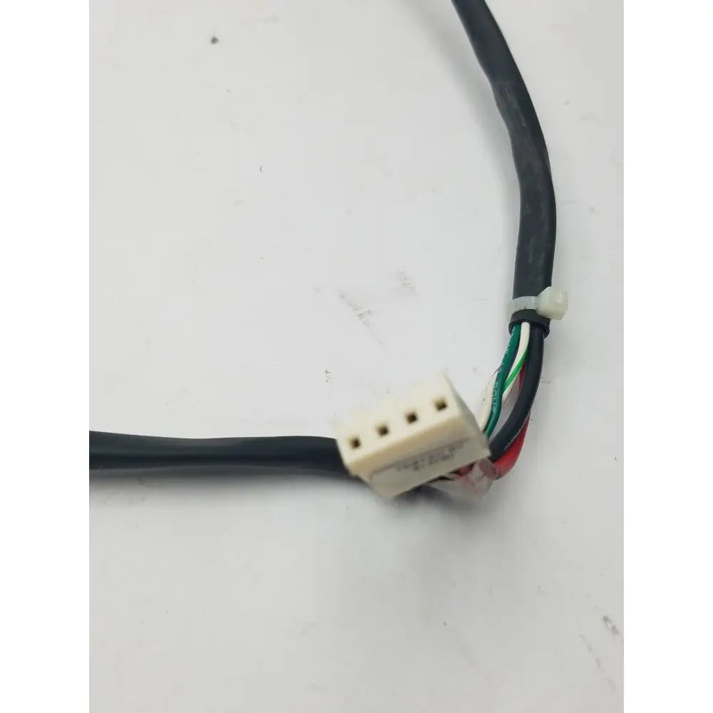 Black 14 pin female connector cable harness with beige multi-pin connector and bundled colored wires for wire connector cable use