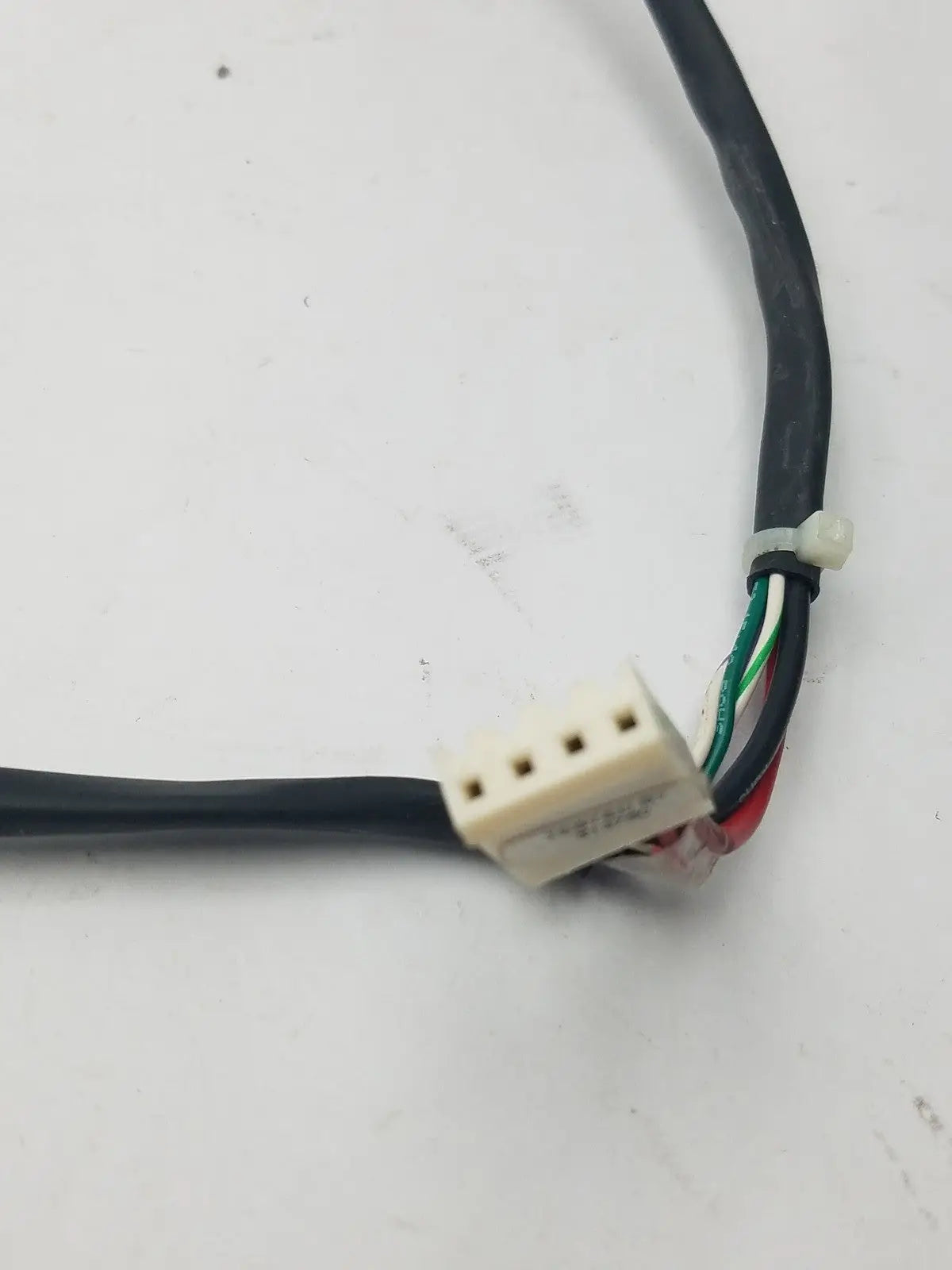 Black 14 pin female connector cable harness with beige multi-pin connector and bundled colored wires for wire connector cable use