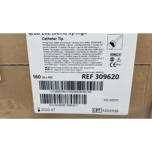 BD 160 (4x40) Piece BD 60ml Syriinge Catheterr Tip Ref 309620 Syringe, second-hand product photo 2