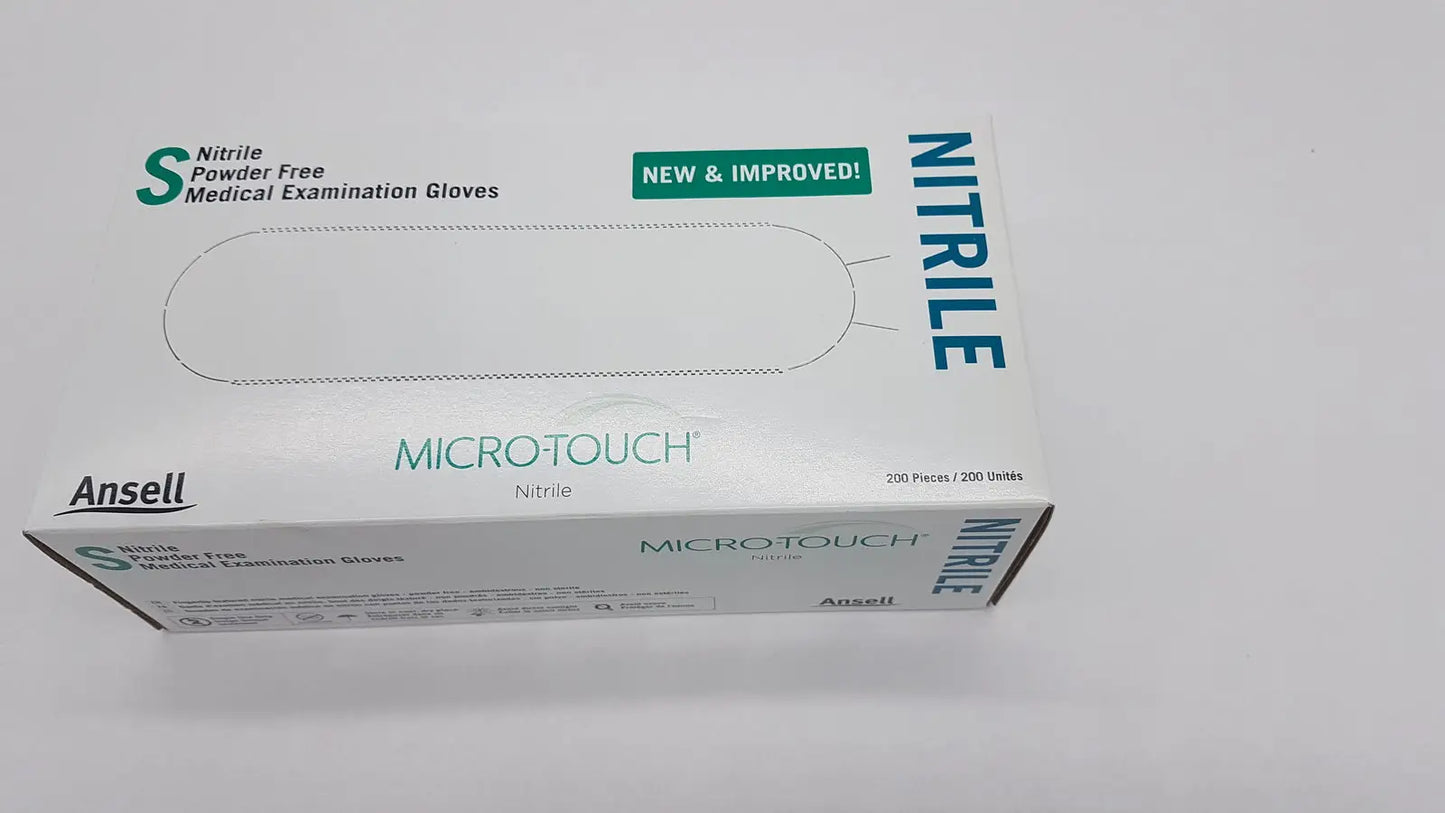 Reuse Medical 200-Gloves - Ansell Micro-Touch PF Nitrile Medical Examination Small 6034301 Disposable Gloves, second-hand product photo 1