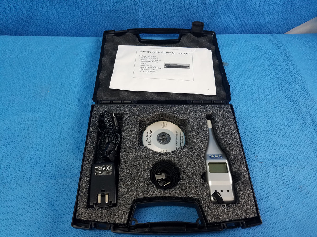 Micro Medical Devices PalmScan P2000 Fastpach Pachymeter With Case