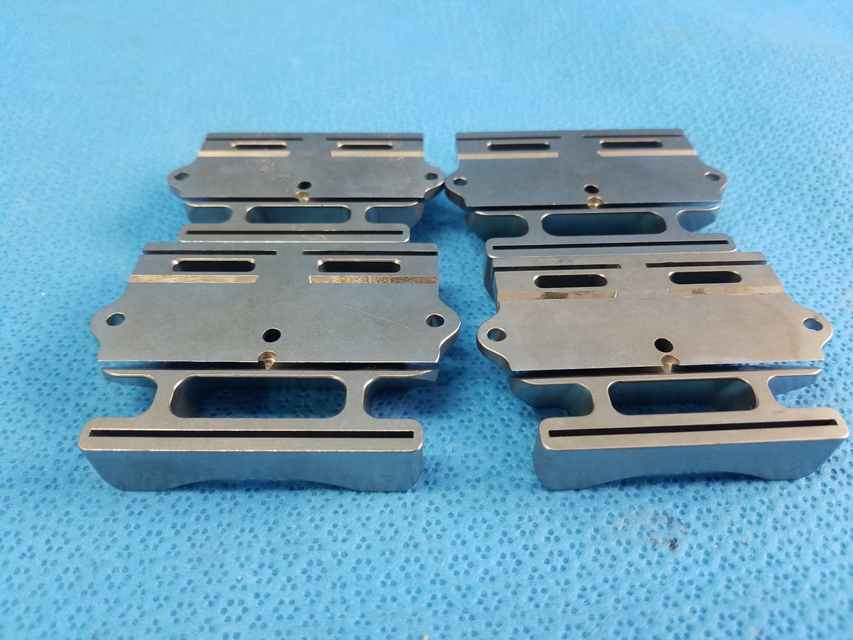 Lot of 4 Orthopedic Femoral Cutting Guide Blocks Surgical Instruments