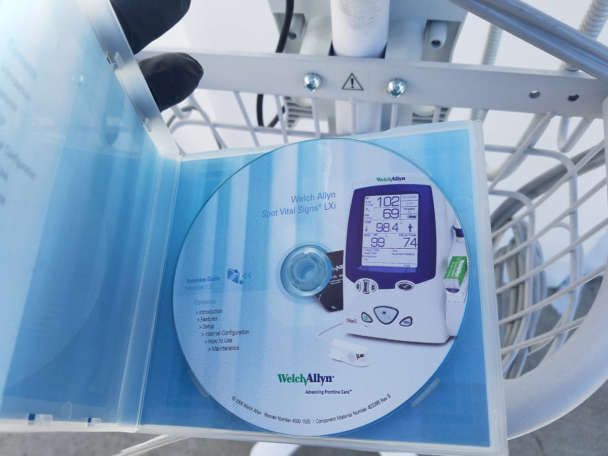 Welch Allyn Spot Vital Signs LXi Patient Monitor With Rolling Stand