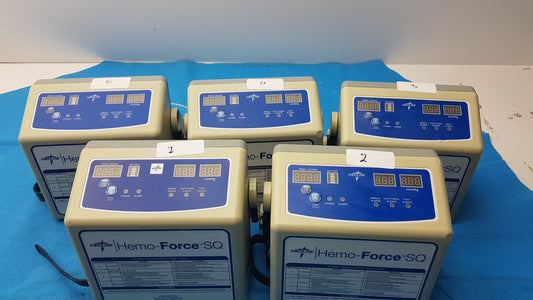 Lot of 5 Medline MDS600SQ Hemo Force SQ Sequential DVT Pump