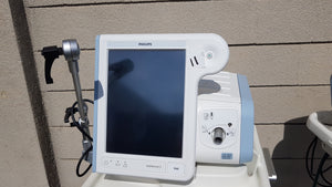 Lot of 3 Philips Respironics V60 Ventilators With Rolling Stands