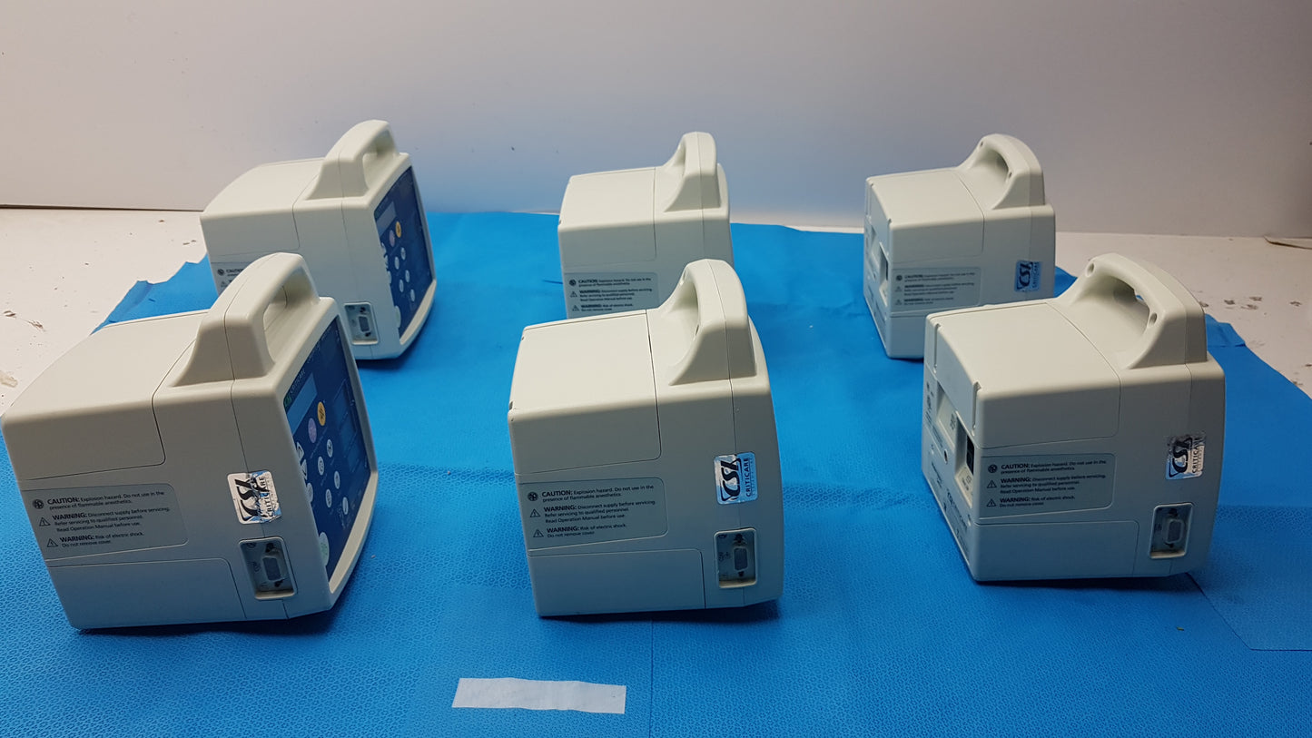 Lot of 6 CSI Criticare ComfortCuff 506NT3 Series Patient Monitors