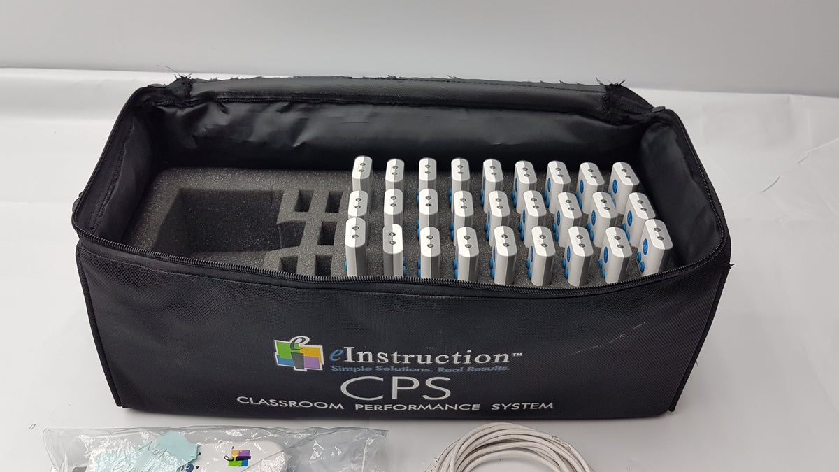 eInstruction CPS Classroom Performance System With 27 Clickers Remotes