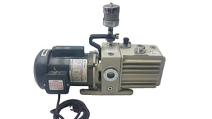 Leybold Trivac D4A Rotary Vane Vacuum Pump With GE 5KC36PN435GX Electric Motor