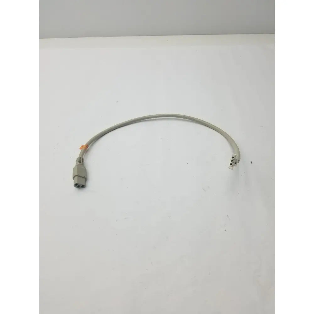 Gray 3-pin female cable with two three-prong connectors at each end for adapter connection use