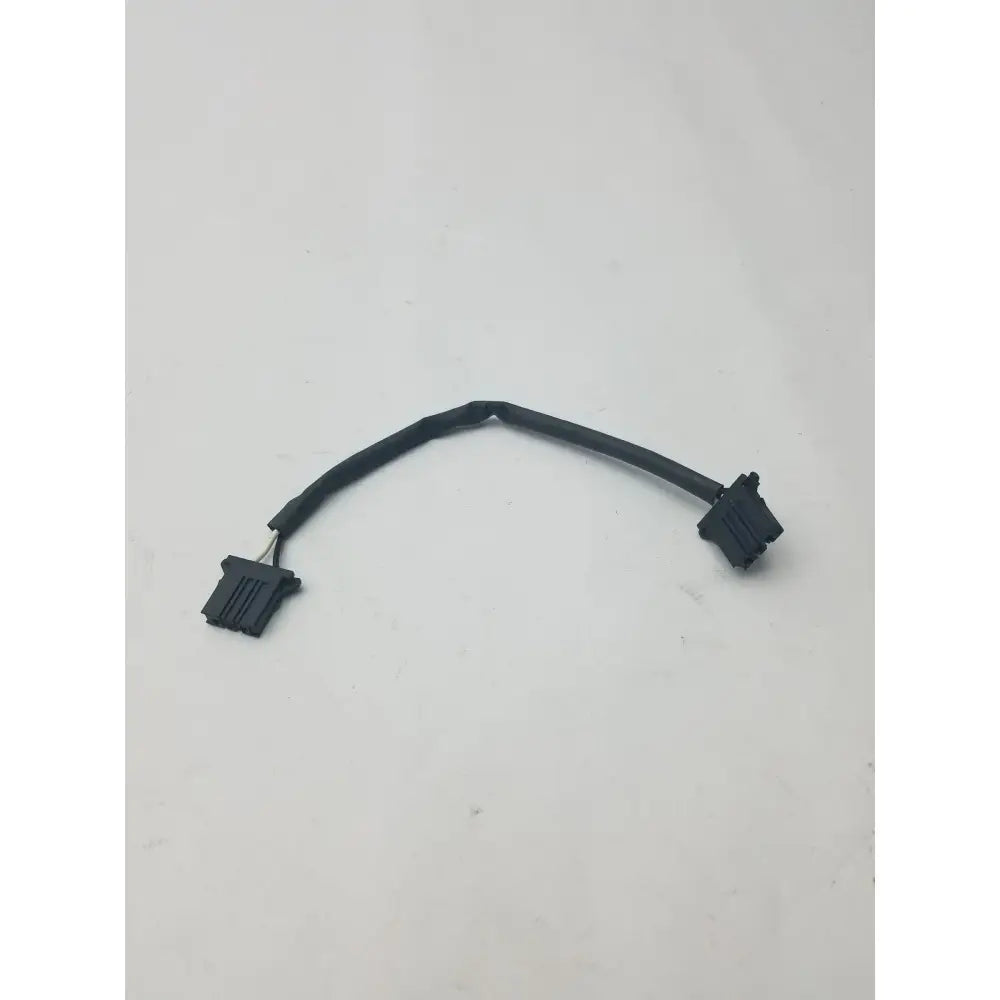 Black flexible 3 pin female connector wire cable with rectangular plastic female connectors at each end