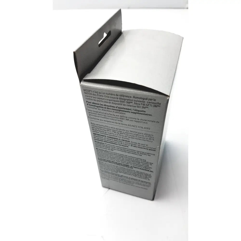 White cardboard box with black text for 3m performance replacement kit paint project respirator organic vapor filter