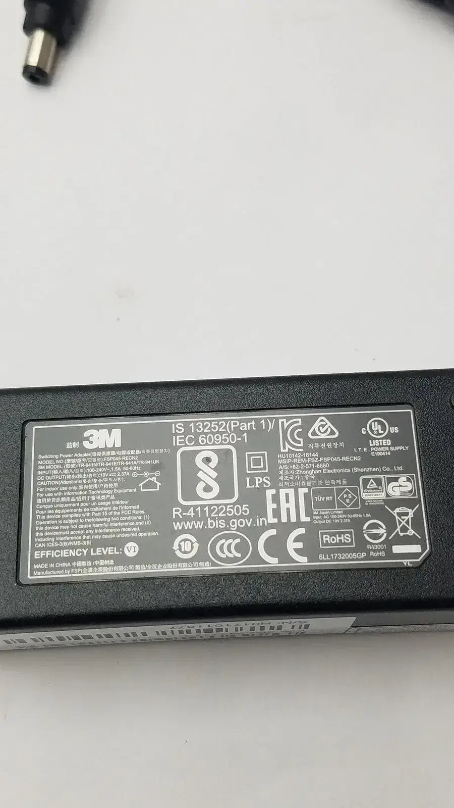 3M TR-941N, Power Supply for Versaflo TR-300, TR-600 & TR-800 Charging stations Power Supply, second-hand product photo 13