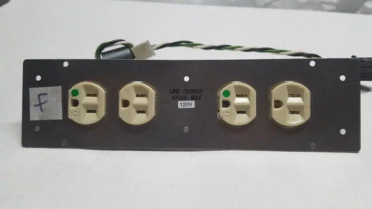 Generic 4 Female Electric Board Strip, Line Output 400VA Max Power Strip, second-hand product photo 2