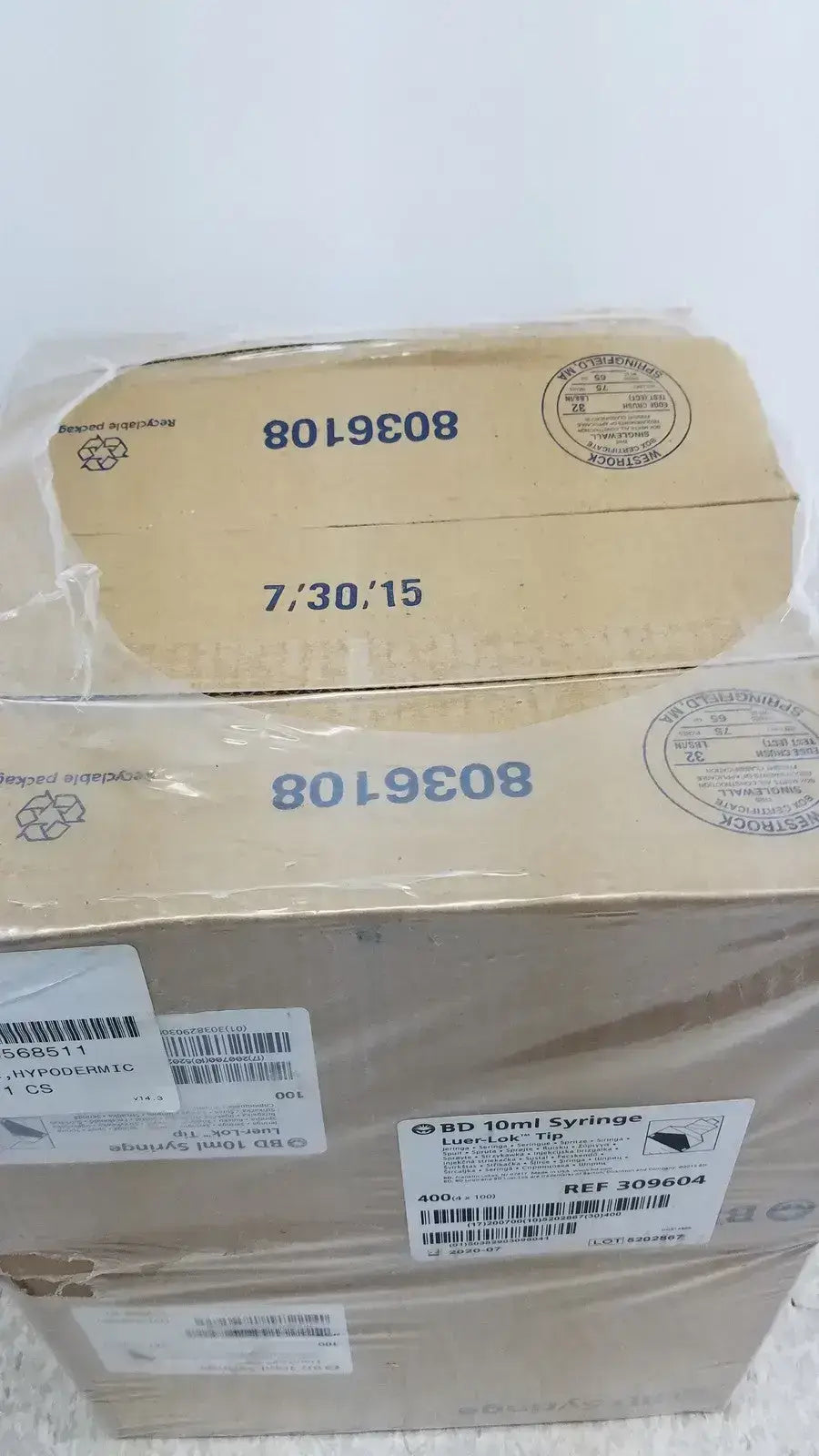 BD 400 (4x100) Piece BD 10ml Syriinge Luer Lok Tip Ref 309604 Syringes, second-hand product photo 9