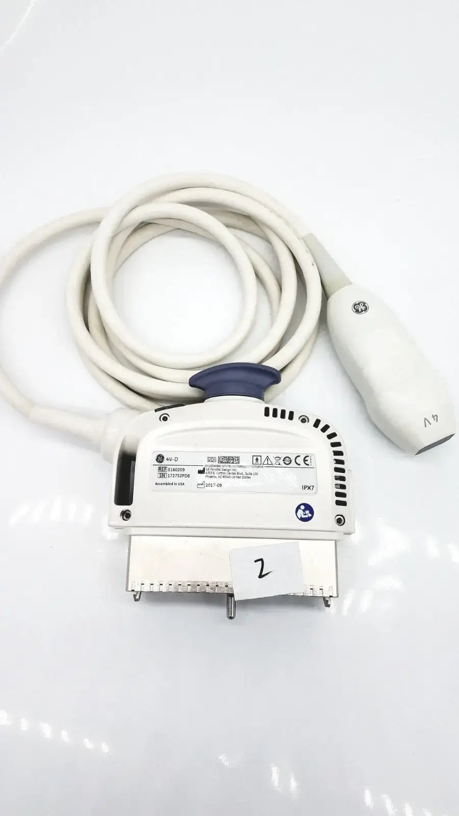 Reuse Medical 4V-D Probe Transducer – REF 5160209 Medical Sensors & Ultrasound Probes, as-is (for parts) product photo 1