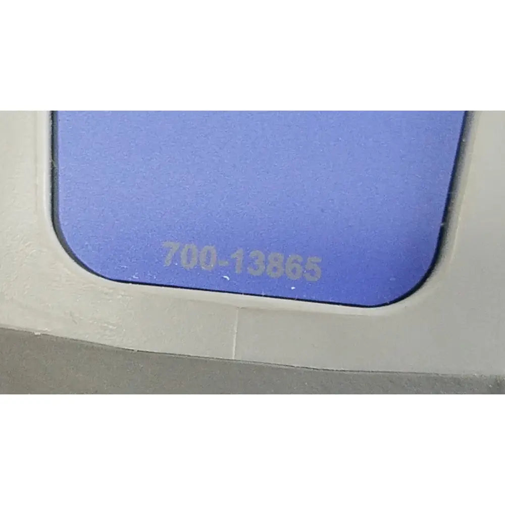 Blue rectangular remote control panel 700-13865 with two functions for patient lift chair operation