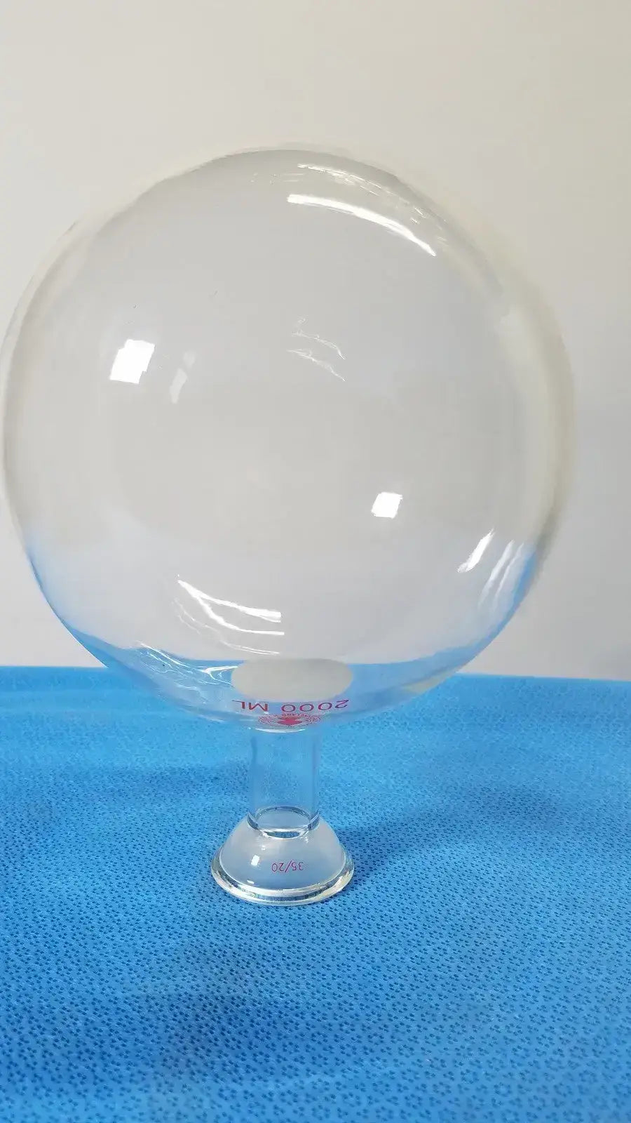 ACE GLASS 2000ML Round Bottom 20L Reaction Flask 35/20 Joint - Borosilicate Laboratory Glassware, second-hand product photo 5