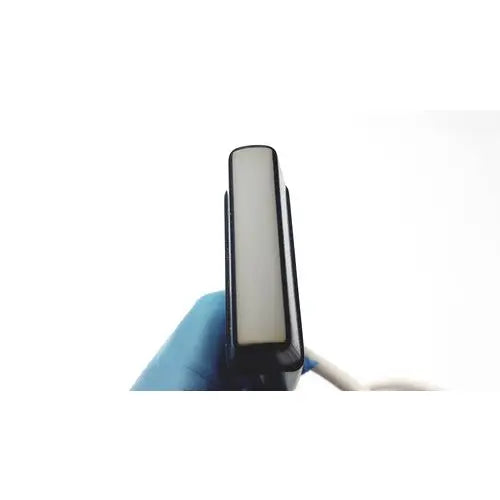 Black-framed usb flash drive with white rectangular body for Acuson L7384 linear array ultrasound transducer probe