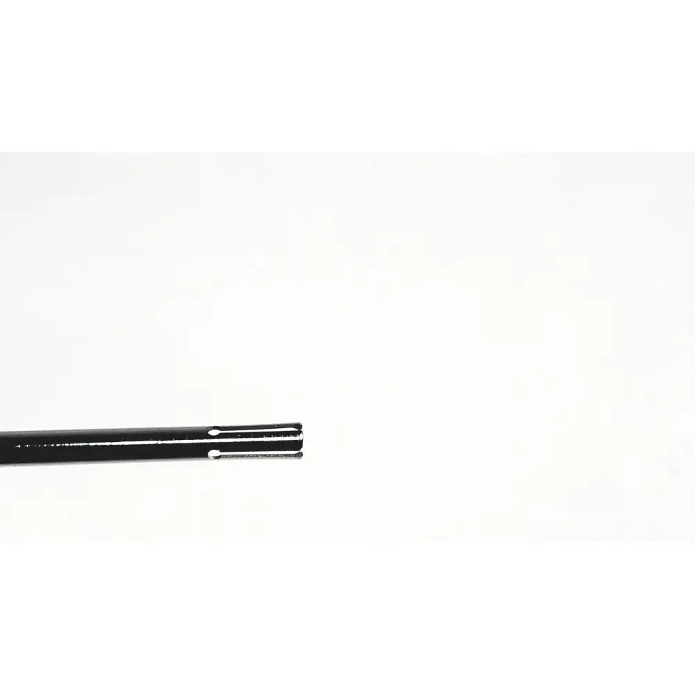 Black metal aesculap dissector surgical instrument with polished finish and three parallel slots for minimally invasive surgery