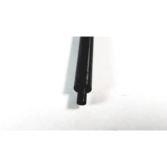 Black cylindrical aesculap pm975r insulated outer tube converter with hollow center and smooth matte finish for surgical use