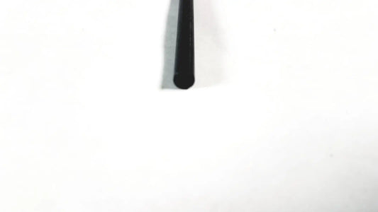 Black cylindrical aesculap pm981r insulated outer tube with rounded end for laparoscopic surgical instrument use
