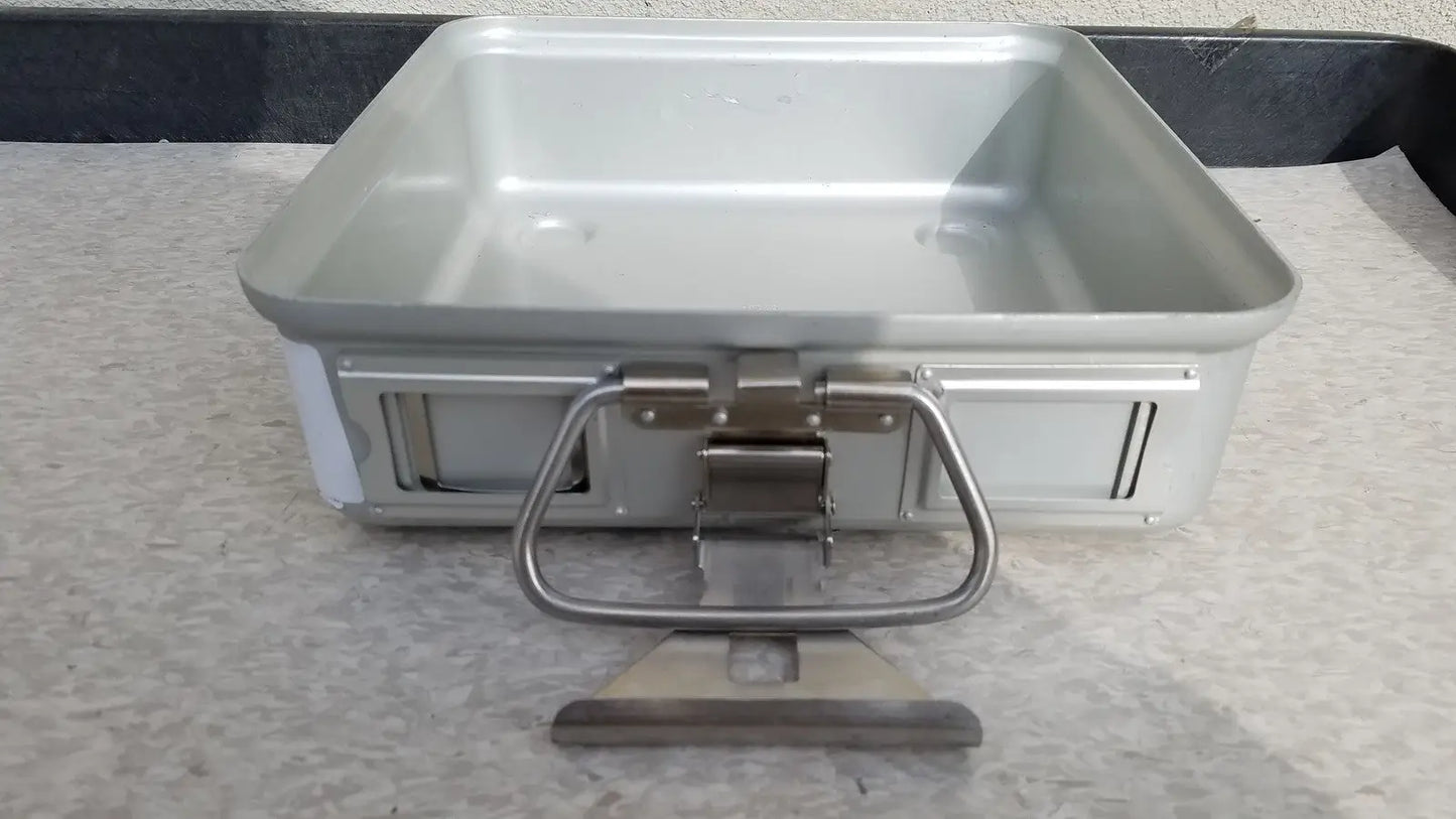 Reuse Medical Aesculap Sterilization Container #1098552 Without Lid Sterilization Trays & Cases, second-hand product photo 1