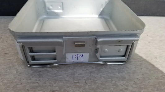 Reuse Medical Aesculap Sterilization Container Without Lid Sterilization Trays & Cases, second-hand product photo 1
