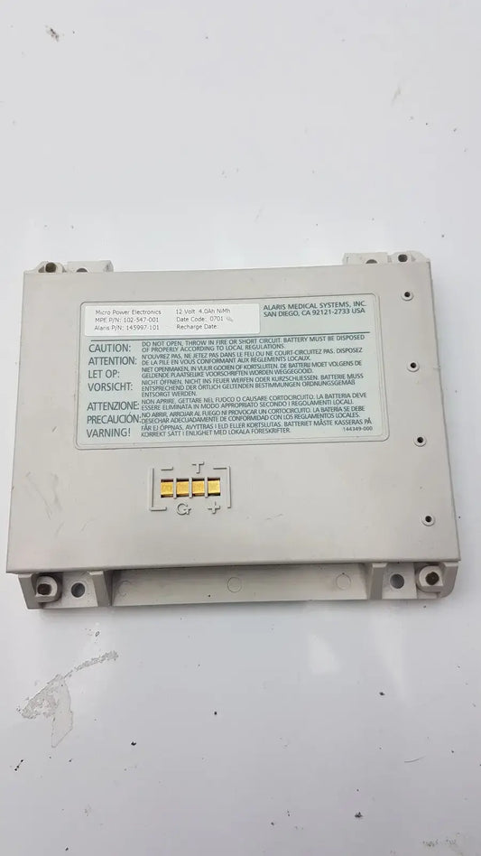 Alaris Medical 145997-101, Micro Power Electronics 102-547-001 Battery, second-hand product photo 2