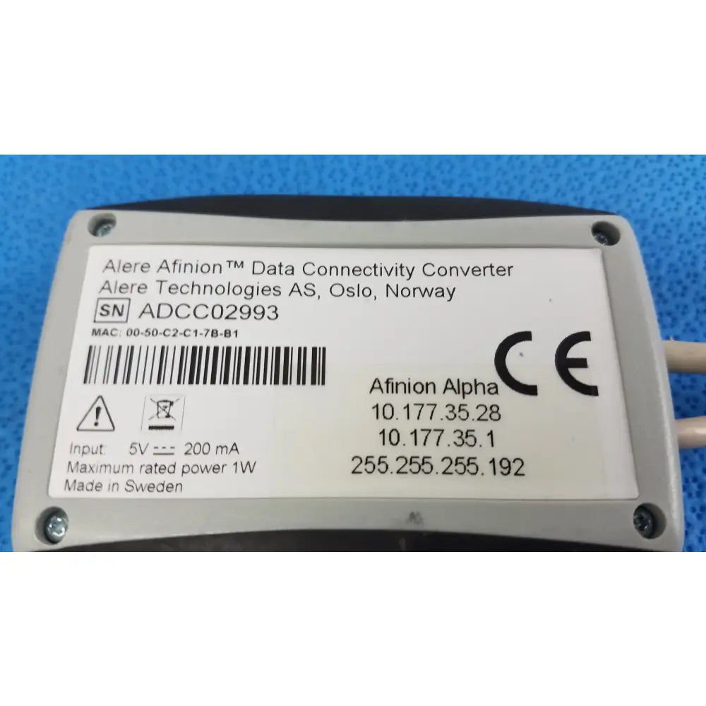 Alere Afinion Data Connectivity Converter Data Connectivity Converter, second-hand product photo 8