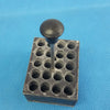 Aluminum 20-Place Dry Bath Heating Block for 13mm Test Tubes