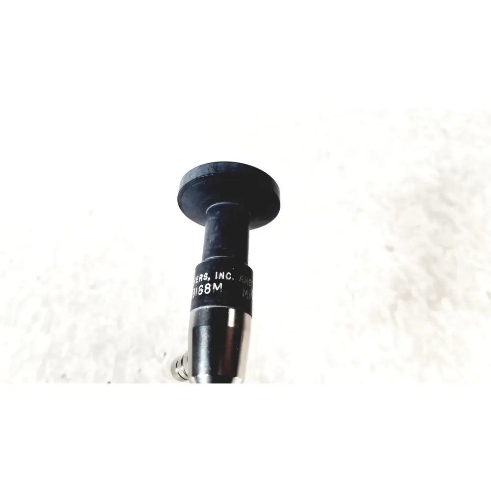 Black cylindrical microscope objective lens with metallic threaded base by american cystoscope makers FO-8168M microlens