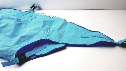 Light blue and dark blue nylon mfa1000m-l passive clip sling with adjustable straps clip sling 600lbs capacity