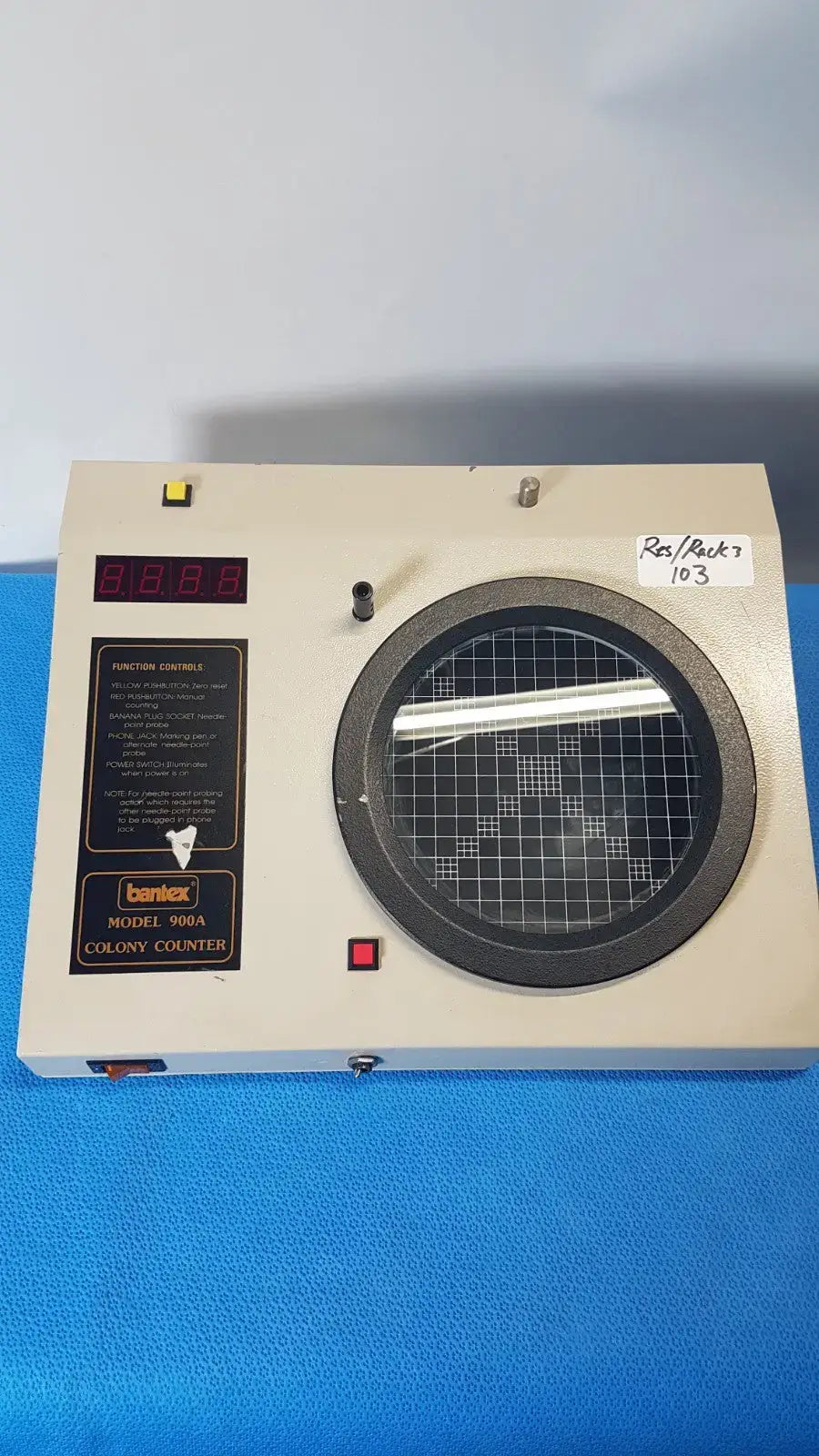 Reuse Medical Bantex Digital Colony Counter Model 900A – Laboratory Counting Equipment Other Medical & Lab Equipment, as-is (for parts) product photo 1