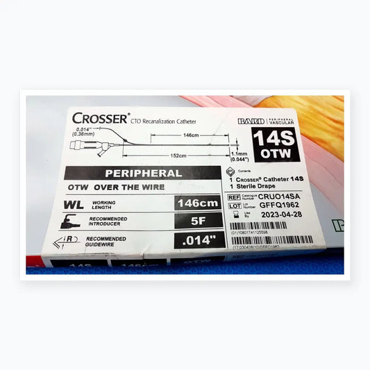 Bard 14S OTW Crosser CTO Recanalization Catheter Ref CRUO14SA
