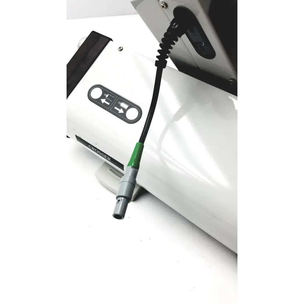 White bard peripheral flowmate injector crosser machine with black and green cable connector for medical use