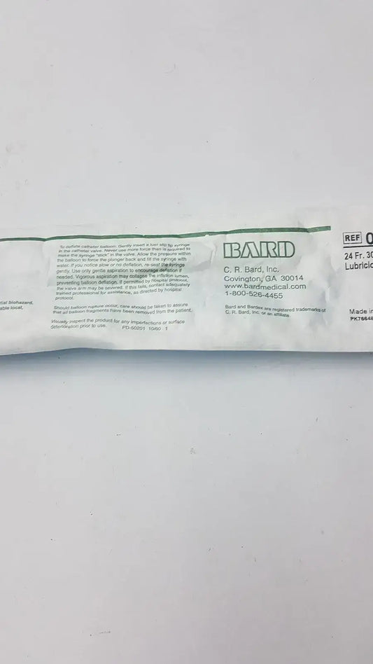 Bard Ref 0166L24, 24FR 30cc Foley Catheter, new product photo 2