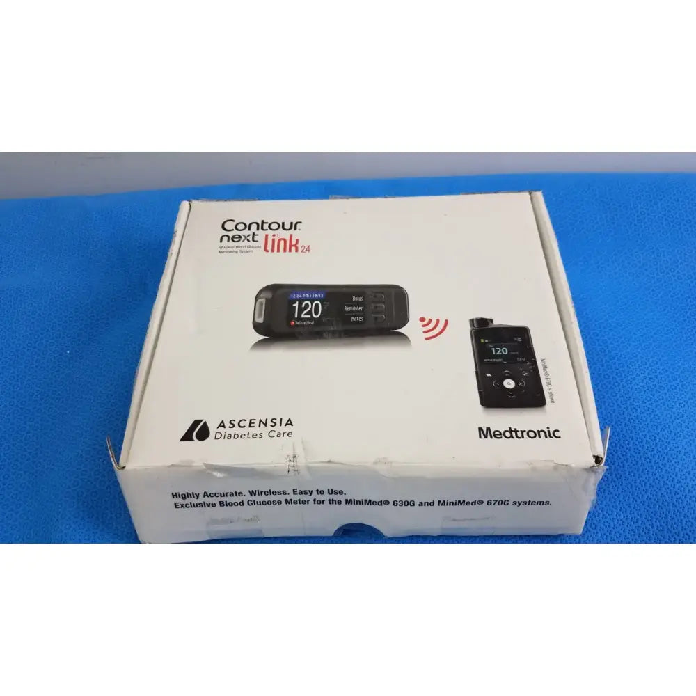 Reuse Medical Bayer Contour Next Link Wireless Blood Glucose Monitoring System Medtronic Glucose Monitors, second-hand product photo 1