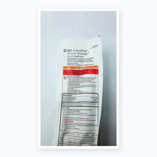 BD Chloraprep 930815 Hi-Lite Orange 26ml Applicator Skin Prep Applicator, second-hand product photo 2