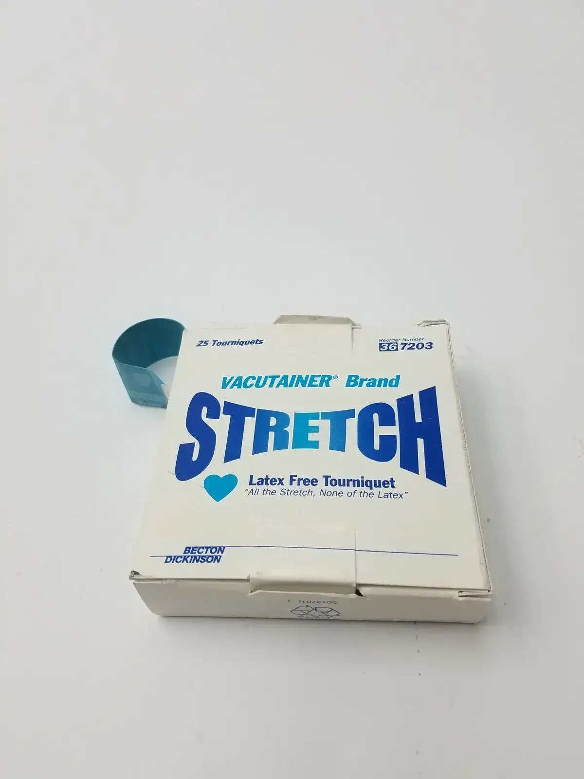 Becton Dickinson BD Vacutainer Stretch Tourniquets Latex-Free 25-Count Box Phlebotomy Tourniquet, second-hand product photo 4