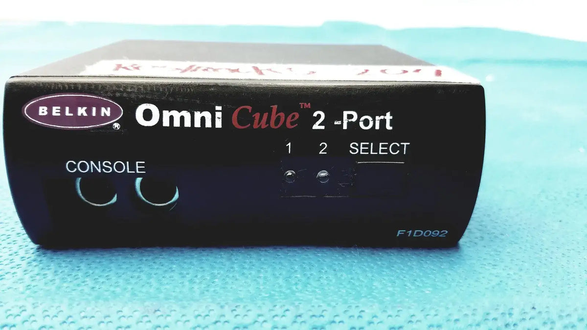 Reuse Medical Belkin OmniCube F1D092 2-Port KVM Switch Other Medical & Lab Equipment, second-hand product photo 1