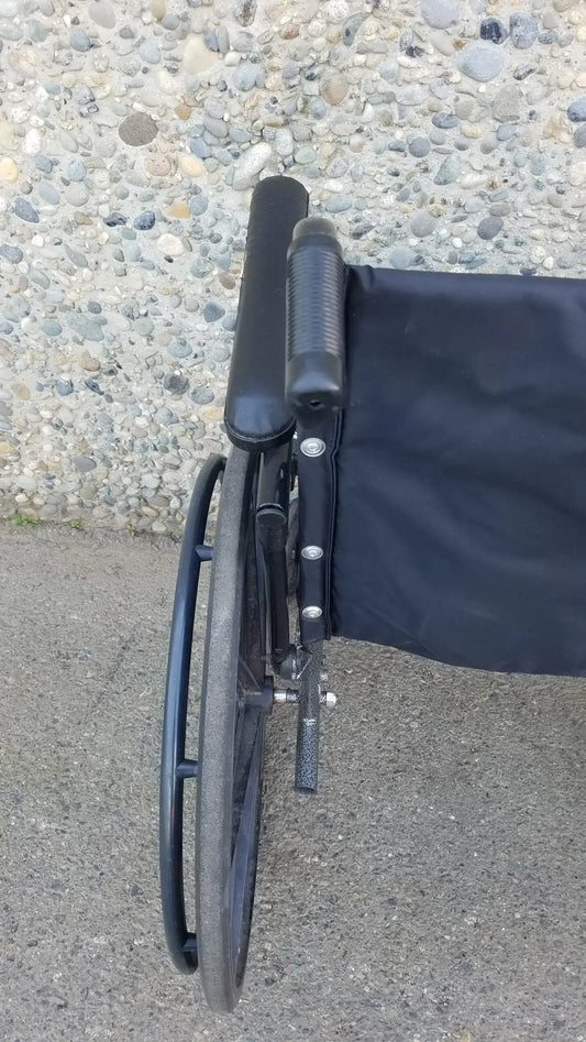 Reuse Medical Equipment Black Invacare Tracer SX5 Wheelchair Featuring Sturdy Arm Rests Wheelchairs, second-hand product photo 2