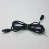 Black Power Cord Cable Plug 3 Poles Male with 3 Female