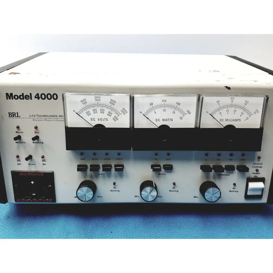 BRL Life Technologies Model 4000 Electrophoresis Power Supply - Electrophoresis Power Supply