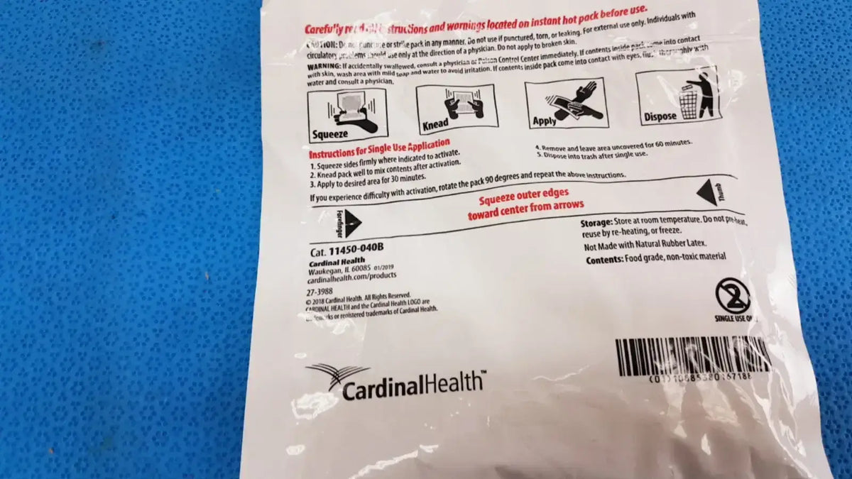 Cardinal Health Instant Hot Pack 6" x 9" – Lot of 07 Instant Hot Pack, new product photo 4