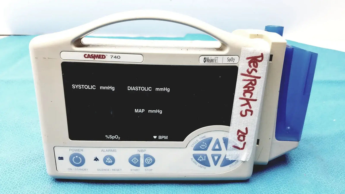 Reuse Medical CasMed 740 Patient Vital Sign Monitor Masimo SET SpO2 Patient Monitors, second-hand product photo 1