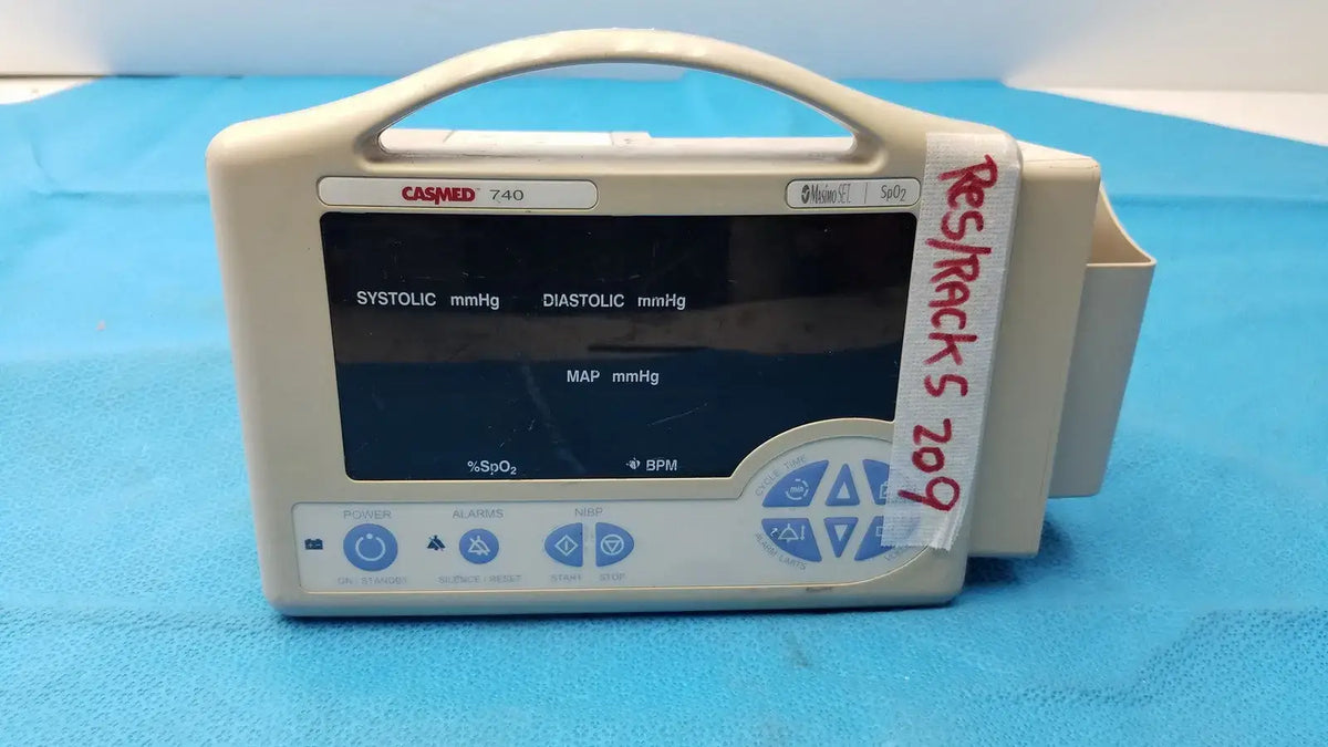 Reuse Medical CASMED 740 Vital Signs Monitor 740-3MS Masimo SET SpO2 NIBP Patient Monitor Patient Monitors, second-hand product photo 1