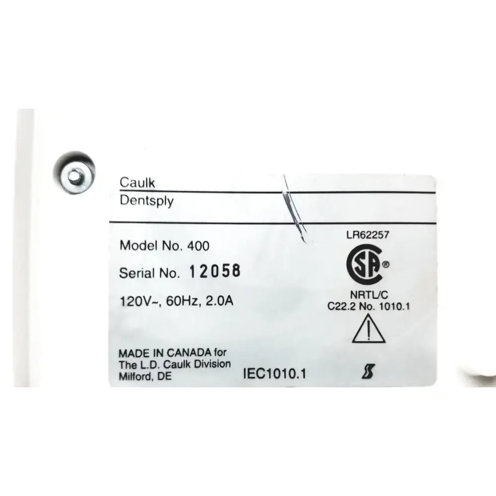 DENTSPLY Caulk Dentsply ProMix 400 Dental Amalgamator Mixing System Model 400 Dental Amalgamator, as-is (for parts) product photo 8