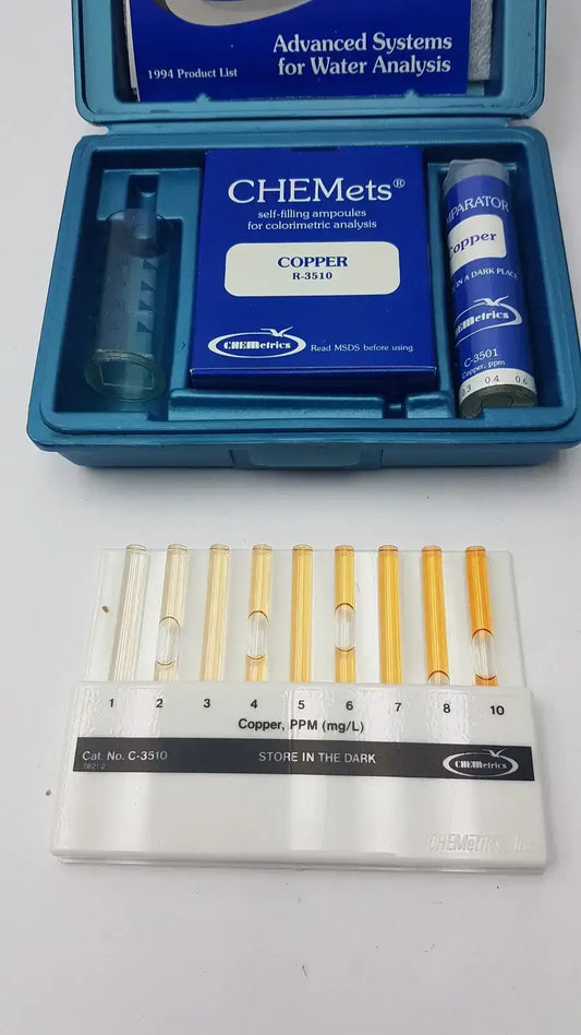 Chemetrics K-3510 Coloriimetric Copper Test Kit With C-3510, Copper R-3510 Colorimetric Copper Test Kit, second-hand product photo 2