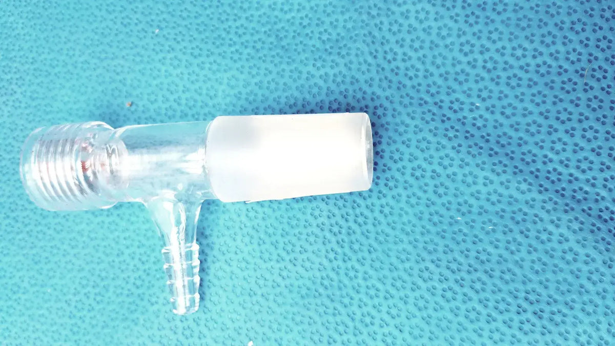 Chemglass Universal Inlet Adapter w/ Chem-Thread & Hose Barb – Lab Use Laboratory Glassware Adapter, second-hand product photo 8