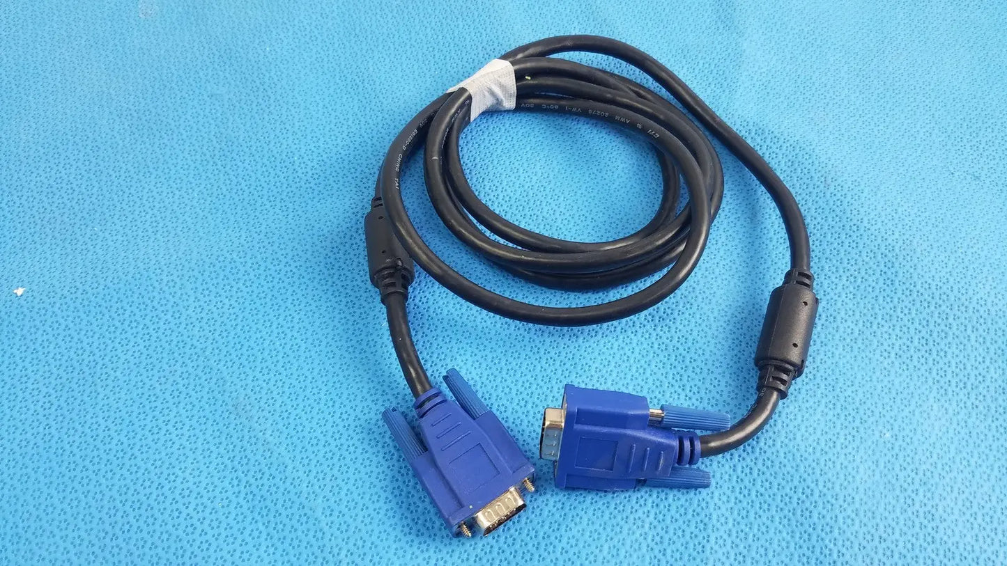 Reuse Medical Ching Tai E81280-D VGA Monitor Cable Male to Male With Dual Ferrite Cores Medical Cables & Cords, second-hand product photo 1